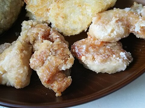 少量!鶏むね肉の一晩漬け、鶏むね肉の竜田揚げ